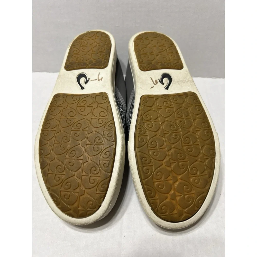 OluKai Womens Pehuea Pai Slip On Sneakers Gray Shoes Size US W7.5‎